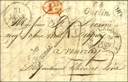 Cursive 64 / Garlin Et Marque De Franchise ' Préfet Des / Basses Pyrénées ' Sur Lettre Taxée Et Détaxée, Càd T 13 AIR-SU - 1801-1848: Precursori XIX