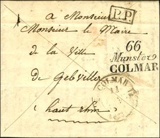 Cursive 66 / Munster / COLMAR + P.P. Encadré. 1831. - SUP. - R. - 1801-1848: Precursori XIX