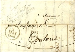 Cursive 66 / Ribauviller / Ste MARIE-AUX-MINES Sur Lettre Pour Toulouse, Dateur A. 1830. - TB. - RR. - 1801-1848: Precursori XIX