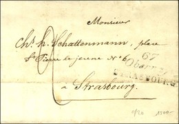 Cursive 67 / Obernay / STRASBOURG Sur Lettre Pour Strasbourg. 1827. - TB. - R. - 1801-1848: Precursori XIX