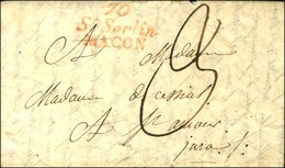 Cursive Rouge 70 / St Sorlin / MACON Sur Lettre Avec Texte Non Daté. - TB / SUP. - 1801-1848: Precursori XIX