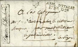 ARM. D'ITALIE / 17me Don + Griffe Encadrée Division De Lombardie Sur Lettre Avec Texte Daté De Milan Le 1er Prairial An  - Marques D'armée (avant 1900)