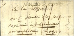 ARM. D'ANGLETERRE (53 X 4) Sur Lettre Avec Texte Daté De Rouen Le 5 Juillet 1798 Pour Jubainville. Marque Non Signalée E - Marques D'armée (avant 1900)