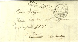 PORT PAYE / ARM. D'ANGLETERRE + Franchise ARMEE D'ANGLETERRE / ETAT / MAJOR / GENERAL Sur Lettre Avec En-tête Imprimé AR - Marques D'armée (avant 1900)