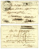 Lot De 2 Lettres De L'Armée D'Angleterre Datées De Rouen Le 3 Thermidor An 6, L'une Adressée En Port Payé Et L'autre En  - Bolli Militari (ante 1900)