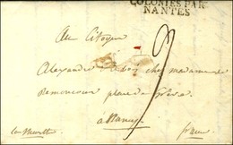 Lettre Avec Texte Daté De Jérémie Le 27 Ventose An 10 Pour Nancy. Au Recto, MP COLONIES / PAR / NANTES. - TB. - Marques D'armée (avant 1900)