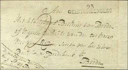 93 / GEERTRUIDENBERG Sur Lettre Avec Texte Daté 1817. - TB / SUP. - R. - 1792-1815: Dipartimenti Conquistati