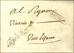 Marque Postale Encadrée LIVORNO + Franchise Préfet De Livorno Sur Lettre Avec Texte Daté 1808. - TB. - 1792-1815: Dipartimenti Conquistati