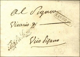 Marque Postale Encadrée LIVORNO + Franchise Préfet De Livorno Sur Lettre Avec Texte Daté 1808. - TB. - 1792-1815: Conquered Departments