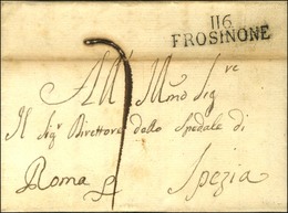 116 / FROSINONE Sur Lettre Avec Texte Daté 1813. - TB / SUP. - 1792-1815: Veroverde Departementen