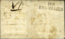 118 / ENKHUISEN Sur Lettre Avec Texte Daté 1812. - TB. - 1792-1815: Départements Conquis