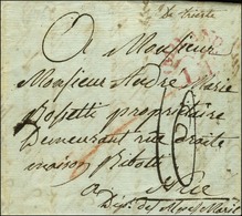 '' De Trieste '' Sur Lettre Avec Texte Daté De Trieste Le 18 Octobre 1806 Pour Nice. - TB. - 1792-1815: Dipartimenti Conquistati