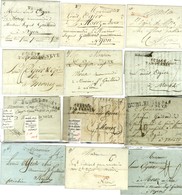 Lot De 12 Marques Postales De Suisse. - B / TB. - 1801-1848: Précurseurs XIX