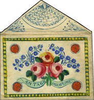 Enveloppe Romantique Polychrome Allemande Avec Texte Daté 1851. - TB / SUP. - R. - 1801-1848: Precursori XIX