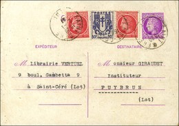 Càd SAINT CERE / LOT 1 1 1947 Sur Entier Mazelin 1f50 + 1f (2) + 50c Pour Puy Brun (tarif Du 1/1/1947). - TB. - 1801-1848: Voorlopers XIX