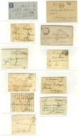 Lot De 11 Lettres De L'Ile De Ré Dont MP Du 18e, Entrées Maritimes Et Bateaux à Vap. Bel Ensemble Et Très Belle Qualité  - Collezioni