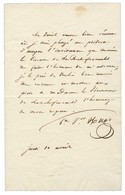 HUGO Victor (1802-1885), écrivain, Homme Politique, De L'Académie Française. - Andere & Zonder Classificatie