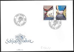 Liechtenstein: FDC, Castello Di Vaduz, Château De Vaduz, Castle Of Vaduz - Schlösser U. Burgen