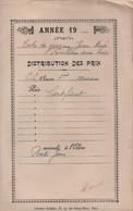 Ecole/2 Bulletins De Distribution Des Prix / Jean PONTI / Ecole De Garçons/PAVILLONS Sous BOIS/CP1 /1945-46      CAH183 - Diplome Und Schulzeugnisse