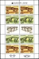 Mint Stamps  In Miniature Sheet  Europa CEPT  2018  From Bulgaria - 2018