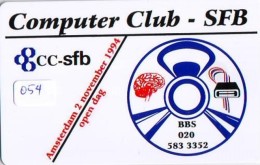 NEDERLAND CHIP TELEFOONKAART CRE 054 * Computer Club-SFB * Telecarte A PUCE PAYS-BAS * ONGEBRUIKT MINT - Private