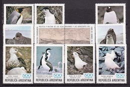 ARGENTINE 1980 ** BF25 Oiseaux Antarctique Manque N°3 - Blocchi & Foglietti