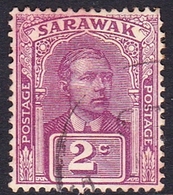 Malaysia-Sarawak SG 63 1923 Sir James Brook, 2c Purple, Used - Sarawak (...-1963)