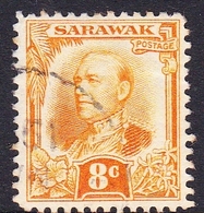 Malaysia-Sarawak SG 97 1932 Sir James Brook, 8c Orange-yellow, Used - Sarawak (...-1963)