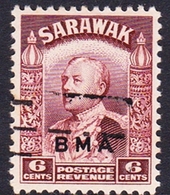 Malaysia-Sarawak SG 111a 1941 BMA, 6c Lake Brown, Used - Sarawak (...-1963)