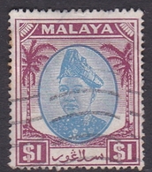 Malaysia-Selangor SG 108 1949 Sultan Shah, $ 1.00 Blue And Purple, Used - Selangor