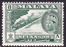 Malaysia-Selangor SG 133 1962 Sultan Shah, 8c Myrtle-green, Mint Hinged - Selangor