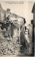 LAMBESC - Tremblement De Terre Du 11 Juin 1909 - Une Rue En Ruine    (106700) - Lambesc