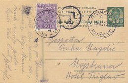 Yugoslavia Postage Due 50 Para On Stationery Pancevo Mojstrana 1937 - Portomarken