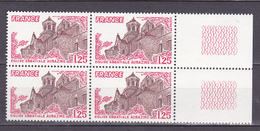 N° 2001 Série Touristique: Eglise Abbatiale Aubazine:Un Bloc De 4Timbres Neuf Sans Charnière - Unused Stamps