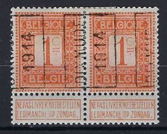 Preo Nr. 2275 A (2x) - "DIXMUDE 1914"  ROLLER PRECANCELS - Handrol Preo's - Préos à Roulette ! - Roller Precancels 1910-19