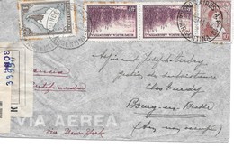 PANAM WW2 - 1941 - FAM18 Argentina Airmail Cover To France RARE Transit Cachet TRINIDAD - Lettre ARGENTINE Par Avion - Vliegtuigen