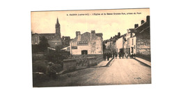 OUDON ... L EGLISE ET LA BASSE GRANDE RUE - Oudon