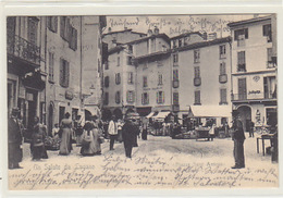 Un Saluto Da Lugano - Piazza Sant Antonio - Animata - 1903         (P-141-70208) - TI Ticino