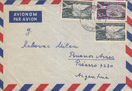 Yugoslavia Airmail Cover Sent To Argentina , Zagreb 1957 - Luftpost