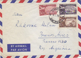 Yugoslavia Airmail Cover Sent To Argentina , Zagreb 1958 - Luftpost