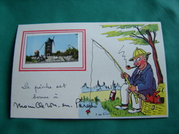 CPSM (85) Mouilleron En Pareds.Pêcheur. Illustrateur Jean De Preissac - (46) - Mouilleron En Pareds