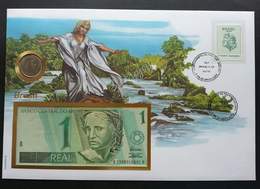 Brazil 1994 FDC (banknote Coin Cover) *3 In 1 Cover - Cartas & Documentos