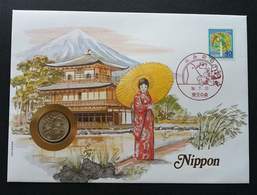 Japan Traditional Costumes 1984 Attire Cloth Mountain Culture Bird House FDC (coin Cover) - Covers & Documents