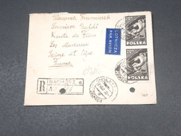 POLOGNE - Enveloppe En Recommandé De Bachorz Pour La France En 1947 - L 19054 - Storia Postale