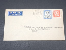 NOUVELLE ZÉLANDE - Enveloppe De Christchurch Pour Paris En 1956 - L 19078 - Storia Postale