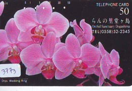 Télécarte  Japan Fleur ORCHID (3773)  Orchidée Orquídea Orchidee Flower - Fleurs