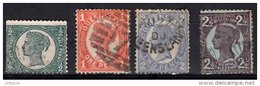 QUEENSLAND 1897 QV 4 Values Used - Gebraucht