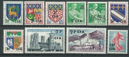 REUNION CFA: **, N° 342 à 349, 10 Tp, TB - Unused Stamps