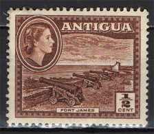 ANTIGUA - 1956 - EFFIGIE DELLA REGINA ELISABETTA II E FORTE JAMES - MNH - 1858-1960 Crown Colony