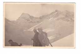 Autriche Lech Cachet 1937 + 2 Timbres Timbre Skieur Ski Carte Photo - Lech